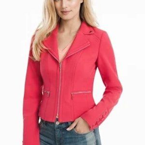 WHBM Moto Jacket with Lace-up Detail - Size 14